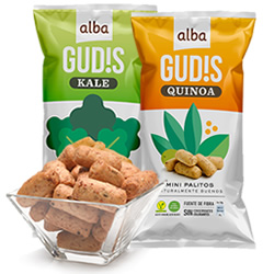 DisfrutaBox Caspita Alba Horneados Gudis Kale y Gudis Quinoa