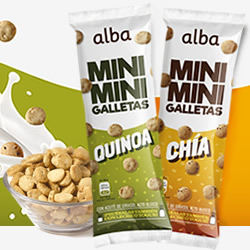 DisfrutaBox Castana Alba Horneados Galletas Mini MIni Chia y Quinoa