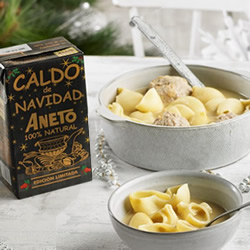 Caldo Navidad Aneto en DisfrutaBox Desayuno con Diamantes