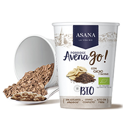Porridge Avena Go!con Cacao y BAobab Asana Bio en DisfrutaBox 123 Escondite Inglés
