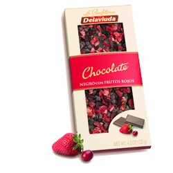 Chocolate negro frutos rojos Delaviuda DisfrutaBox