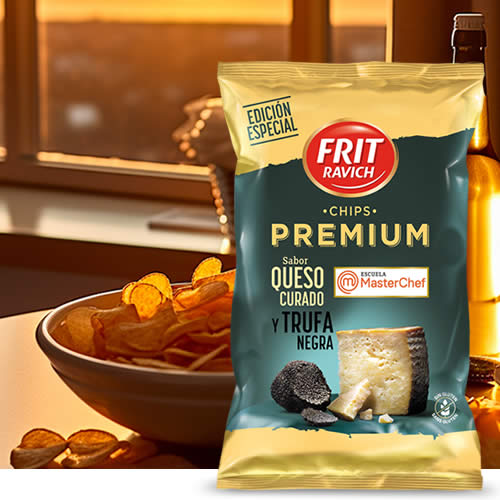 Chips Premium Queso Curado y Trufa MasterChef Frit Ravich en DisfrutaBox El Placer es Nuestro