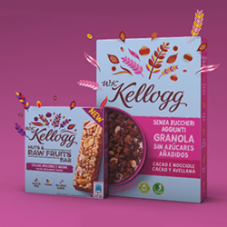 W.K. Kellogg sin azúcares añadidos cacao y avellanas