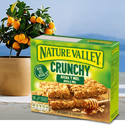 DisfrutaBox Curso 18 Barritas Crunchy Avena y Miel Nature Valley