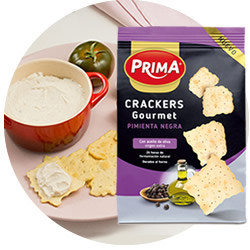 DisfrutaBox Delicatessen Crackers Gourmet Pimienta Negra Prima