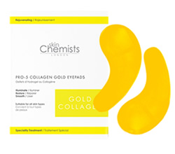 DisfrutaBox Resumiendo SkinChemist Pro5 Collagen Gold Eye Pads