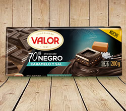 DisfrutaBox Delicatessen Valor Chocolate Negro Caramelo y Sal