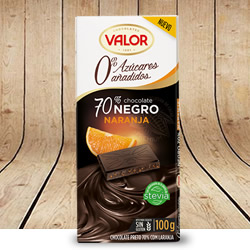 Disfrutabox Resumiendo Chocolate Negro 70 Naranja Valor