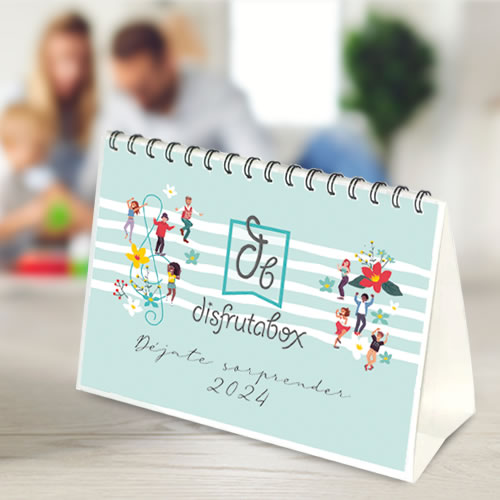 Calendario de mesa DisfrutaBox 2024 en DisfrutaBox Memento