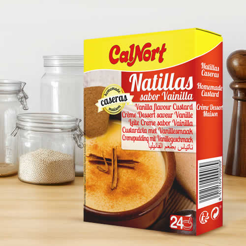 Natillas Caseras sabor Vainilla Calnort en DisfrutaBox Como en casas en ningún sitio