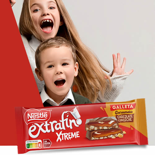 Nestlé Extrafino Xtreme Galleta y Caramelo en DisfrutaBox Como en casa en ningún sitio