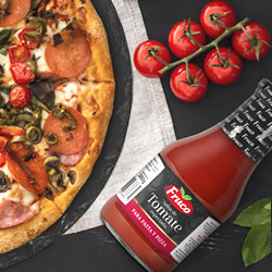 Salsa de Tomate especiada para Pasta y Pizza Fruco en DisfrutaBox Up Up Hurra