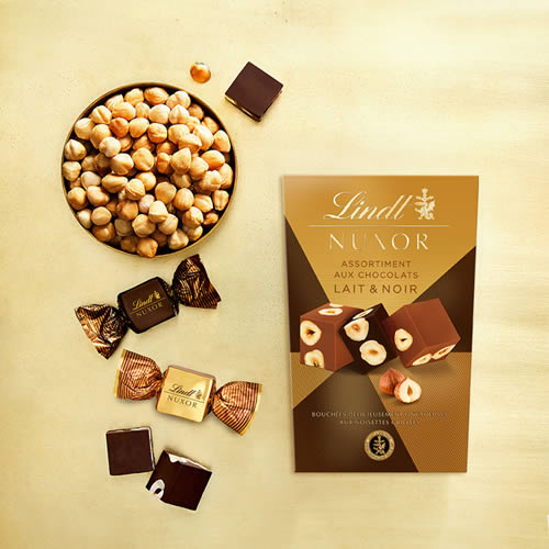 LLindt NUXOR Surtido Chocolate con Leche y Chocolate Negro en DisfrutaBox Chic Chic