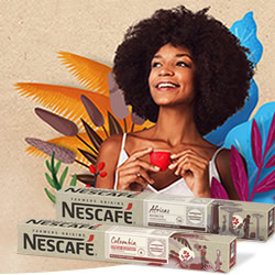 Africas Ristretto y Colombia Espresso Decaffeinato Nescafé Farmers Origins en DisfrutaBox Exquisiteces