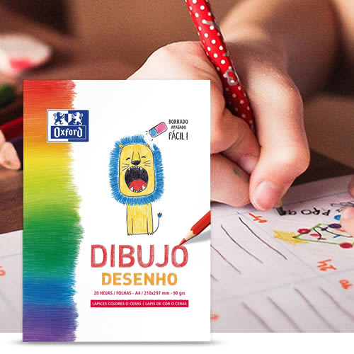 Bloc dibujo Oxford A4 en Disfrutabox Next Level