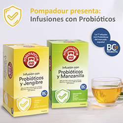Pompadour Infusiones con Probióticos en DisfrutaBox Cosas de Casa
