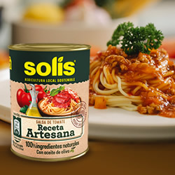 Salsa de Tomate receta Artesana Solís en DisfrutaBox Llévame al Huerto